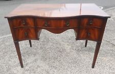 ANTIQUE INLAID MAHOGANY DESK BY G.T RACKSTRAW       DELIVERY AVAILABLE