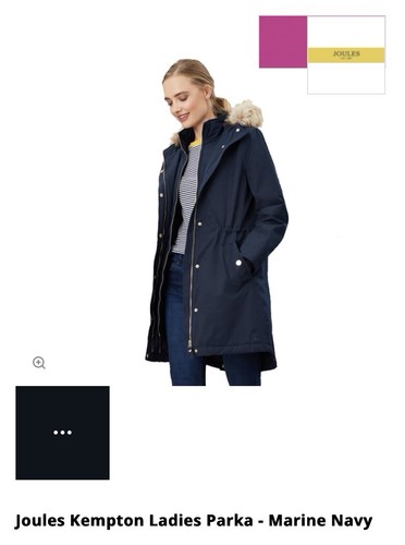 Joules womens navy parker - joules,