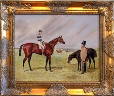 Hand painted horse - painted, racing