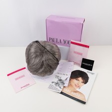 Paula Young Casey Wig 51 Pewter Short Layered Synthetic Grey Average Cap Boxed