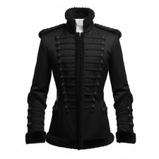 Men's Black Steampunk Military