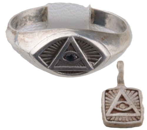Masonic set 925 sterling - set,