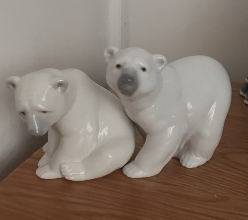 Lladro polar bears - lladro,