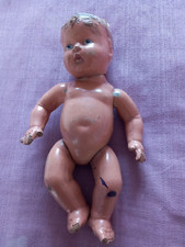 Vintage BND 12" Hard Plastic Doll requiring restoration.