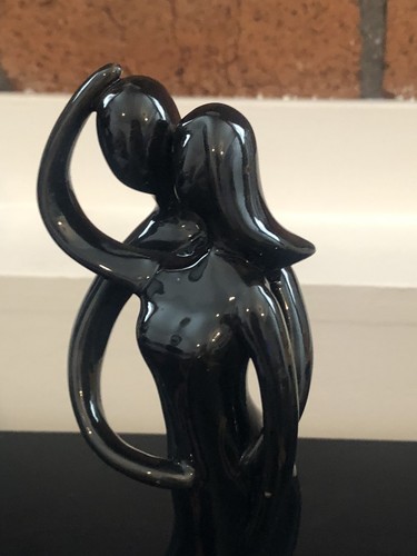 Black porcelain couple - porcelain,