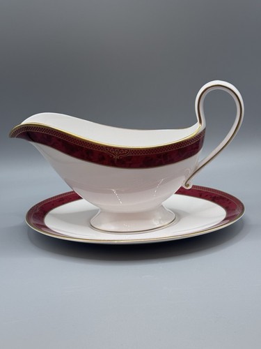 Spode bordeaux gravy boat - spode,