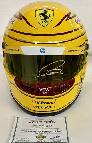 Lewis hamilton signed helmet - hamilton,