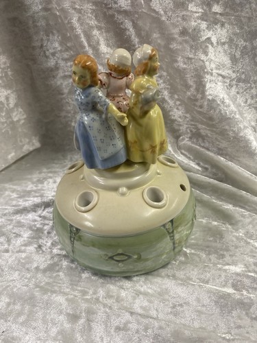 Vintage porcelain flower frog - vintage,