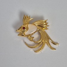 Vintage Gold Tone Goldfish
