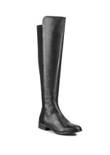 New Clarks Caddy Belle Size UK 3.5 D Black Leather Womens Over Knee Pull Boots 