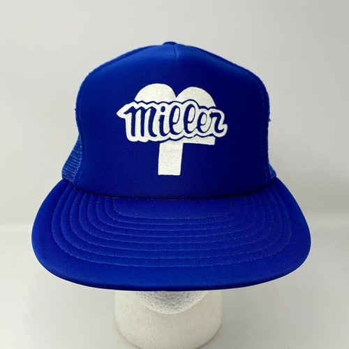 Vtg miller trucker snapback - vtg,