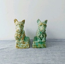 Cute Pair Ceramic Scottie Dog