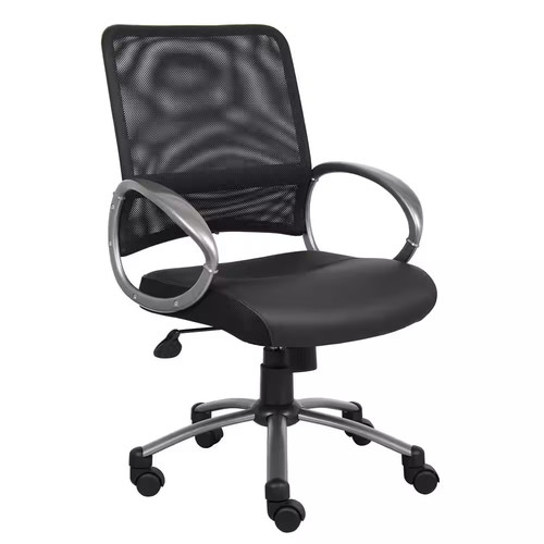Black mesh vinyl seat - seat, task