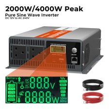 2000W 4000W (Peak) Pure Sine