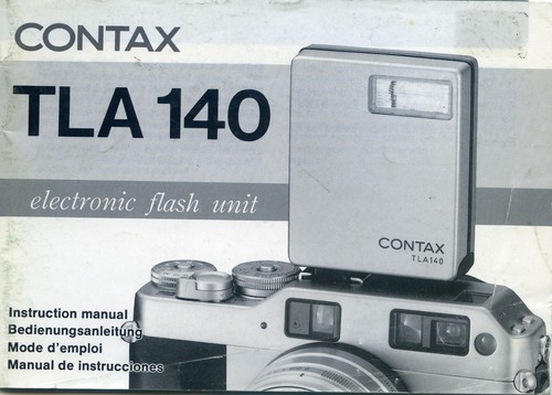 Contax tla 140 - contax, flash