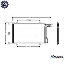 CONDENSER AIR CONDITIONING MS5219 FOR MERCEDES-BENZ SPRINTER/CLASSIC/35-t/Van