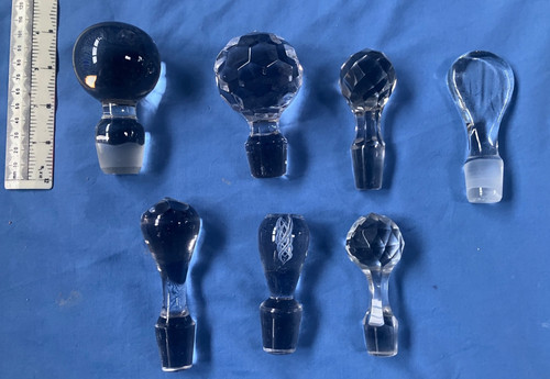 Lot old gorgeous glass - x,