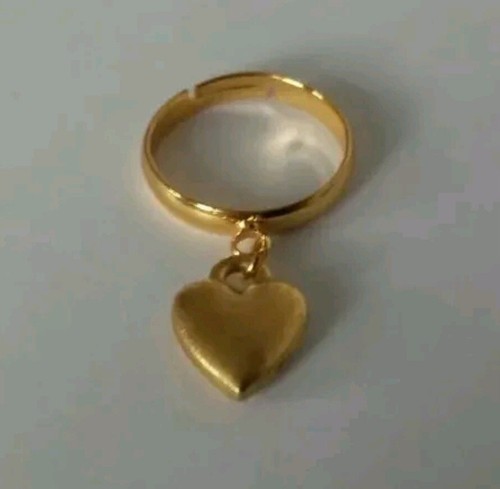 Gold coloured adjustable - gold, ring
