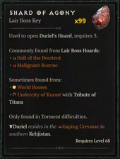 Diablo 4 Duriel Mats Shard x99
