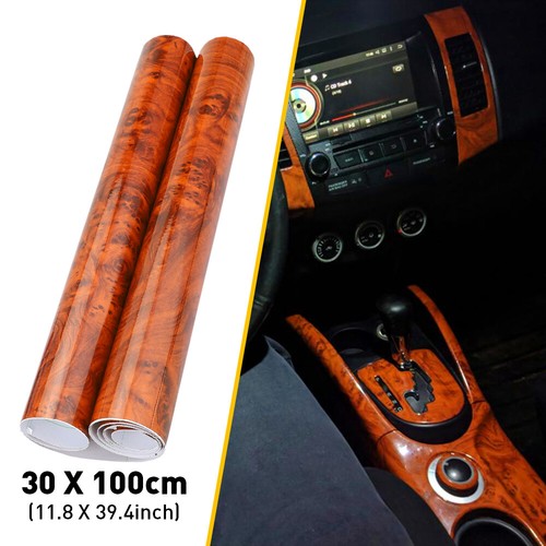 Glossy wood car grain - grain, decal