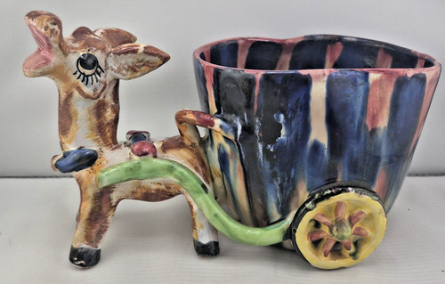 Vintage donkey cart - cart, planter