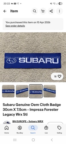Subaru genuine oem - subaru,