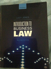 Introduction to Business Law by Jones, Lucy Book The Cheap Fast Free Post