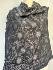 Pashmina  Floral with Leave Printed Scarf Large Premium Soft Hijab Shawl Wrap