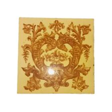 Victorian/Edwardian Patterned Tile 6" x 6" Old Fireplace Kitchen. Vintage