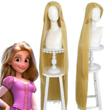 Costume Tangled Princess Rapunzel Wig Halloween Blonde Long Heat Resistant Hair