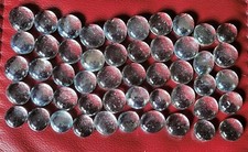50 Clear Glass Pebbles Decorative Stones Beads Vase Wedding Etc. Approx. 270 gm