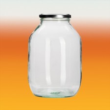 Half Gallon Pickle Jar With Silver Twist Off Lid