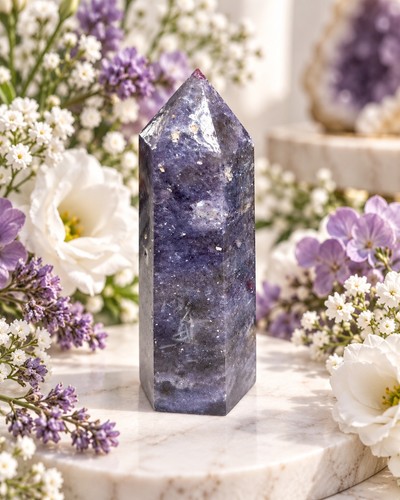 Unicorn stone lepidolite smoky - unicorn,