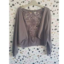 Laura Ashley Purple Knit Lace