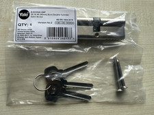Yale 35:10:45 (90mm) Euro Double Cylinder Lock  Satin Nickel