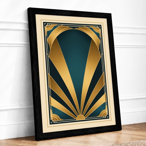 Art deco sunburst - art,