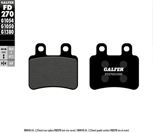 Galfer brake pad - galfer, metal