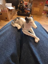Vintage Russian Wolfhound Borzoi Porcelain Figurine Made in Germany Pre-War