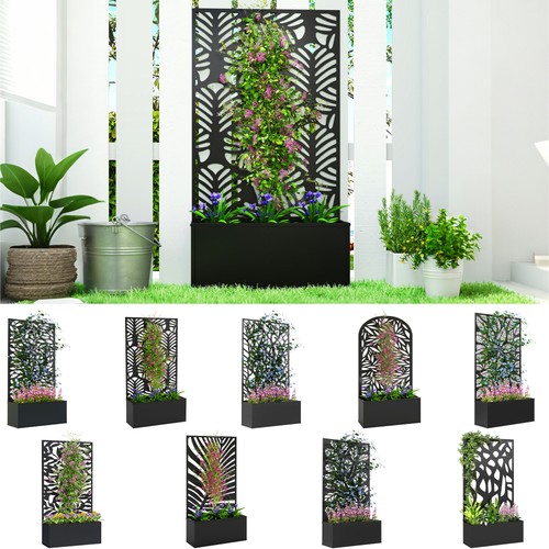 Planter box with privacy - box,