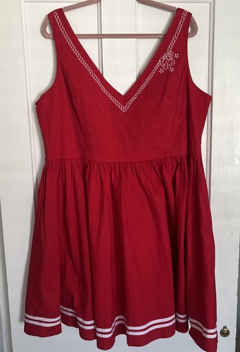 Hell bunny vixen red dress - bunny,