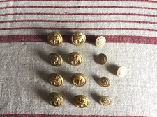 Vintage Military Style Brass Buttons for sewing/collecting 