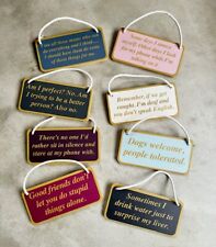 Funny Hanging Sign Wooden