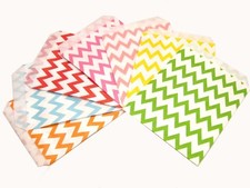 25 / 50x Chevron Sweet Favours Party Paper Bags Birthday Wedding Retro Vintage