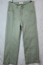 Sandwich est 1981 Womens Casual Wide Leg Jeans Green Size W30 Fit Size M