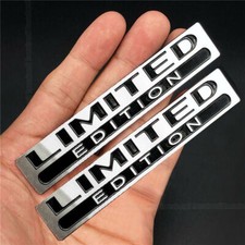 2pcs 3D Sticker Chrome Limited
