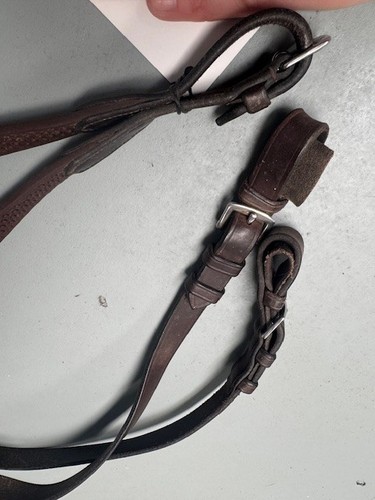 Brown rubber and - and, reins