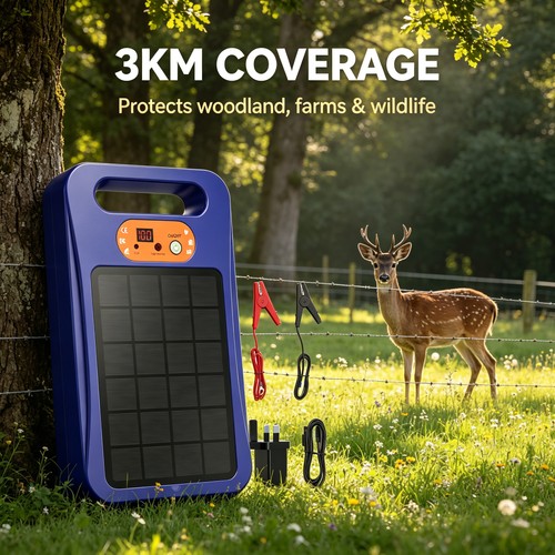 Solar electric fence charger - solar,