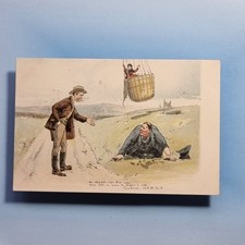 Comic Postcard C1908 Hot Air