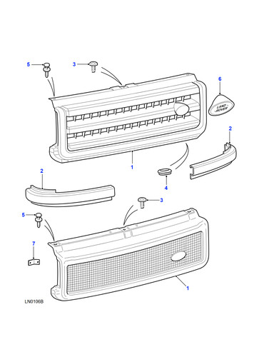 Land rover headlamp finisher - land,