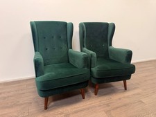 Pair Wingback Chairs Forest